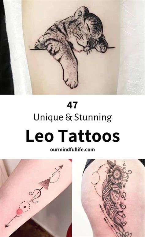 47 Leo Tattoos To Showcase Your Pride Of Being A Lion Leo Tattoos