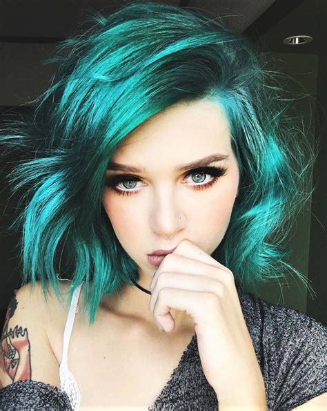 Phantom Green And Transylvania Messy Hair Dye By Wildfern Hair Color Trends Hair Trends Messy