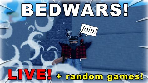 Bedwars Update Out Now And Customs Random Games Live Youtube