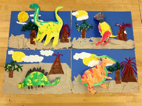 Pin By Amhs Visual Arts On School Art Dinosaur Projects Classroom