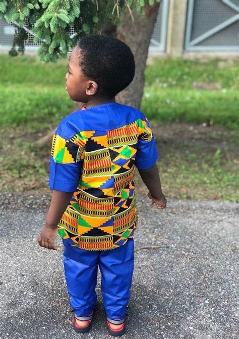 African Print Kente Set For Toddler Boys Ages 2 4 This Young King Was