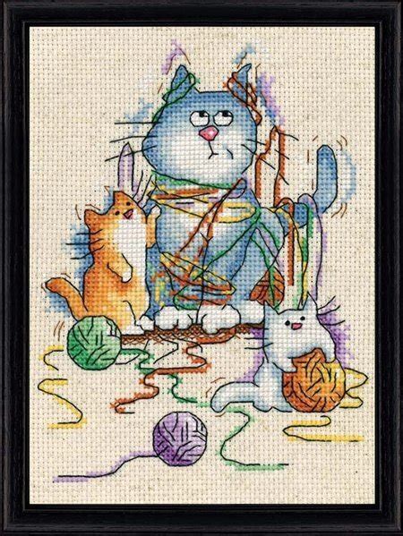Embroidered and stenciled lazy daisy pillowcases. Design Works All Strung Out - Cross Stitch Kit 2870 ...