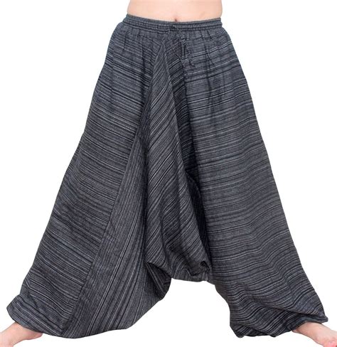 Raanpahmuang Brand Thicker Muang Cotton Side Pullstring Baggy Mao Pant