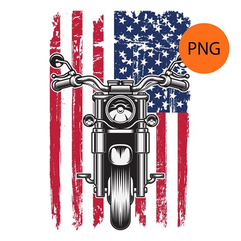 American Flag Motorcycle Svg Png  Psd Pdf File Types Etsy