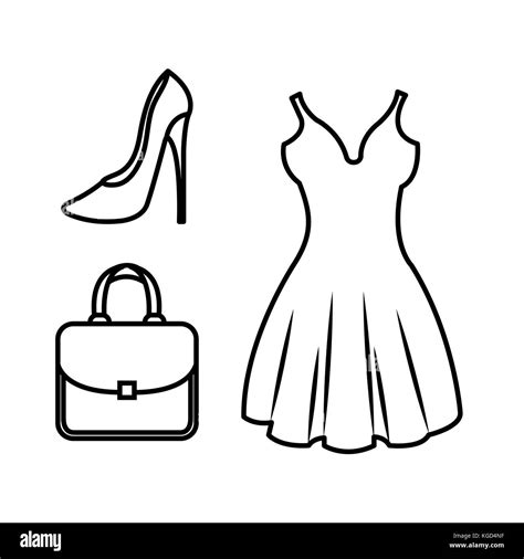 Female Fashion Clothes Icon Vector Illustration Design Stock Vector Image Art Alamy