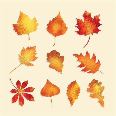 Free Textured Autumn Leaves Vector 172141 Vector Art At Vecteezy