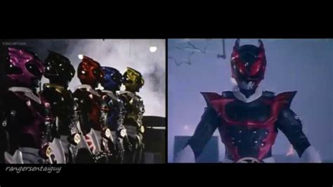 Power Rangers In Space Psycho Rangers First Appearance Split Screen Pr