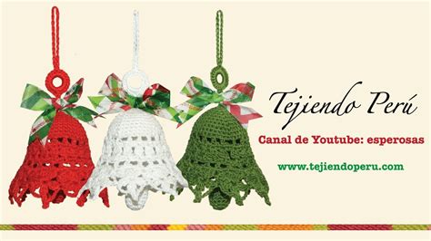 Campanas De Navidad Tejidas A Crochet Youtube