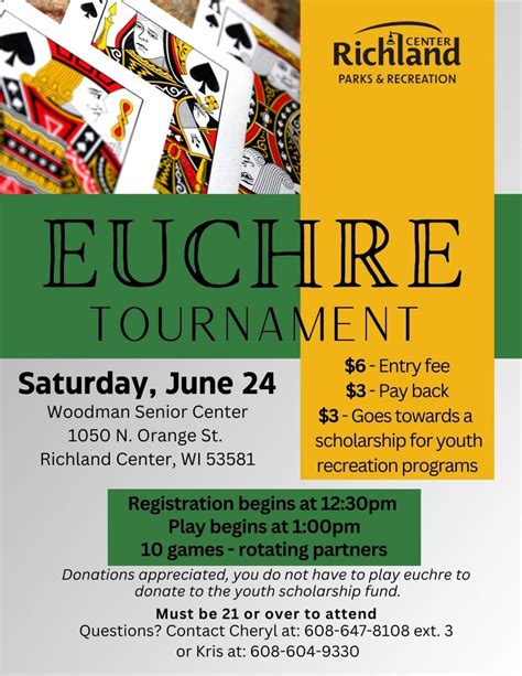 Thunderfest Euchre Tournament Richland Center Wisconsin