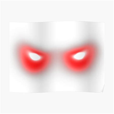 Evil Red Eyes Poster By Stglshop Redbubble