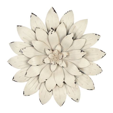 Metal art has a certain luster to it that you can't find anywhere else. Better Homes & Gardens Outdoor White Metal Jasmine Outdoor ...
