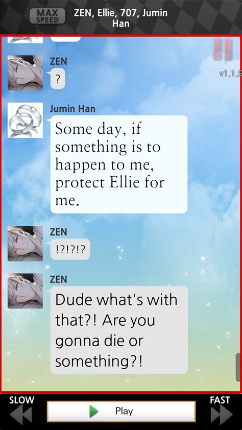 8th day chat the sarang thing has been in jumin's route. Otome Game Review-Mystic Messenger (Jumin's Route ...