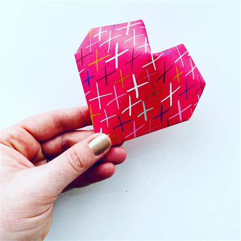 Fold Your Own Origami Paper Heart Boxes Kit By Litlle Papier