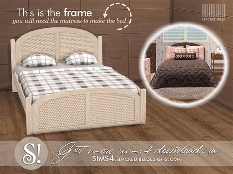 The Sims Resource Jules Bed Frame