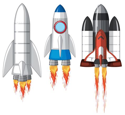A Set Of Space Rocket 295033 Vector Art At Vecteezy