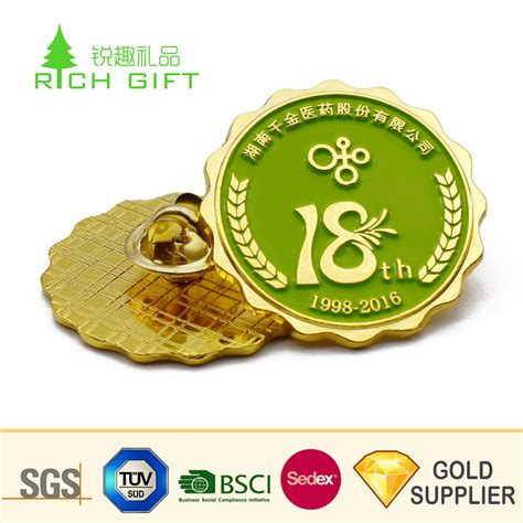 Made In China Custom Personalized Metal Stamping Debossed 2d Soft