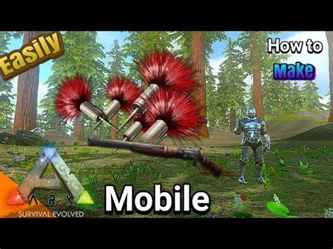 How To Make Tranquilizer Dart In Ark Mobile Step By Step Torpidity