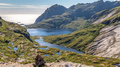 Munken Hiking Trail In Lofoten Reachable By Public Transport Outtt