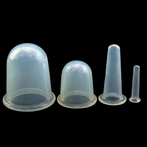 4pcsset Silicone Anti Cellulite Massage Vacuum Cupping Body Facial Cups Therapy Ebay