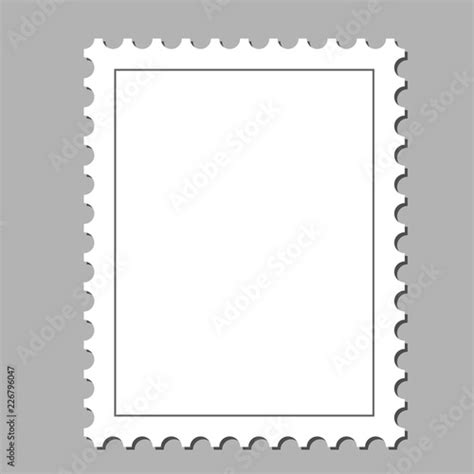 Clean Postage Stamp Template Background Vector Illustration Stock