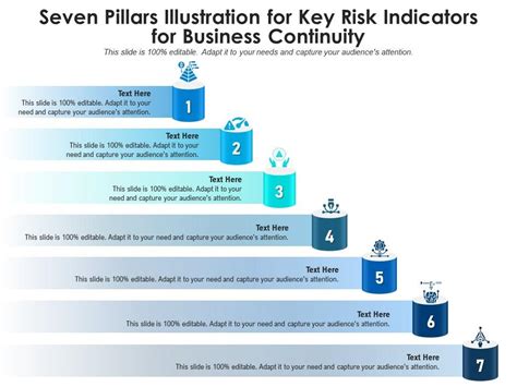 Seven Pillars Illustration For Key Risk Indicators For Business