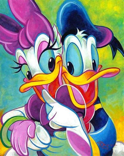 Lovey Ducky By Tim Rogerson Disney Fine Art Donald And Daisy Duck