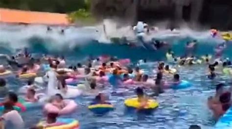 Waterpark Wave Pool Malfunction Creates Tsunami Injures Dozens