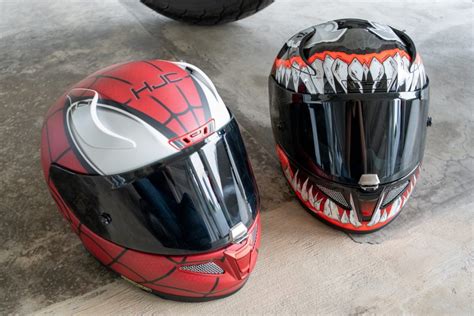 Ride Like A Badass With These Spider Man Themed Hjc Motorcycle Helmets