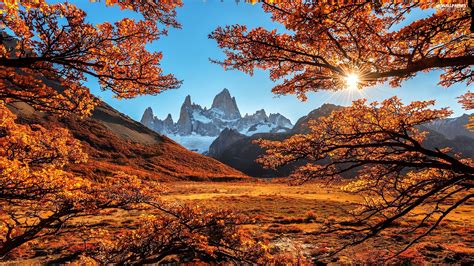 Fitz Roy Mountain Andes Mountains Patagonia Argentina Viewes