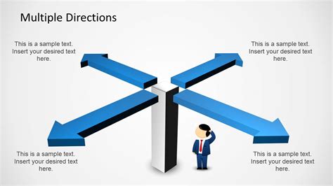 Multiple Directions Powerpoint Diagram With Arrows Slidemodel