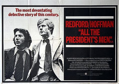 All the presidents men movie was a blockbuster released on 1967 in united states. All The Presidents Men 1976 Original UK Quad Movie Poster ...