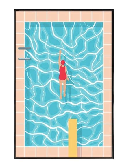 Best Swimming Pool Art Prints And Posters For The Home
