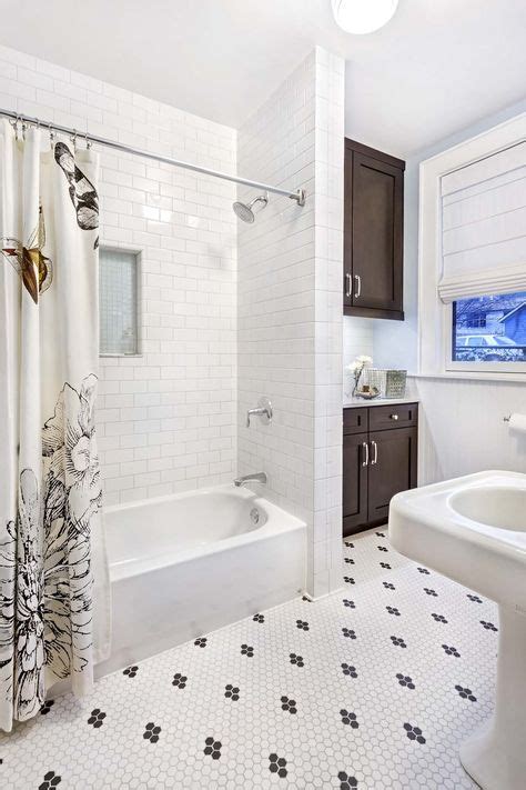 Eleanor Street Craftsman White Bathroom Tiles White Subway Tile