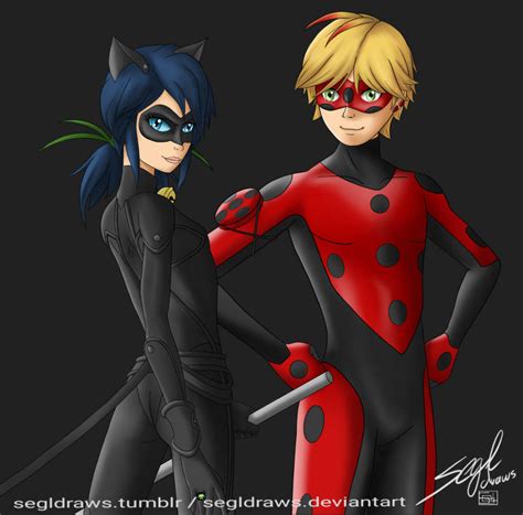 Ladybug Chatnoir Kwami Swap By Segldraws On Deviantart