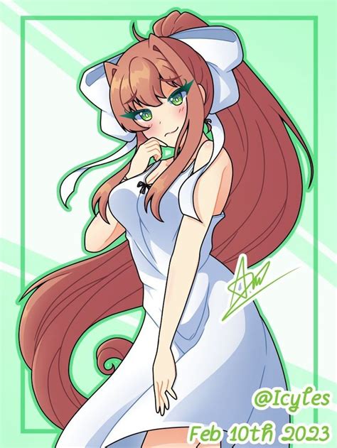 Casual Monika By Icyles On Newgrounds