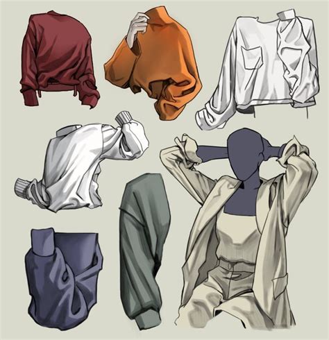 Clothes Clothing Folds Drawing Clothes Art Reference