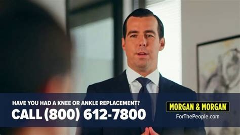Morgan And Morgan Law Firm Tv Spot Knee Or Ankle Replacement Ispottv