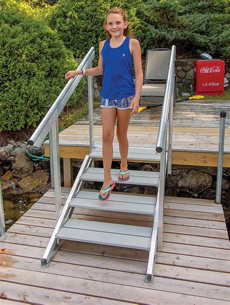 Aluminum Exterior Stairs For Beach Waterfront Or Hillside Access — The