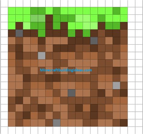 Best Minecraft Pixel Art Templates Dirt Block