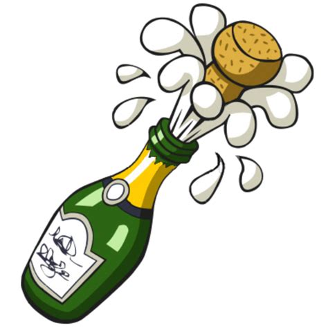 Ist Popping Champagne Bottle Free Images At Vector Png Clipartix