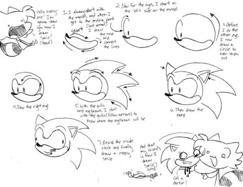 How I Draw Sonics Head By Nohra1994 On Deviantart