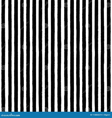 Vintage Black And White Stripe Seamless Pattern Stock Illustration