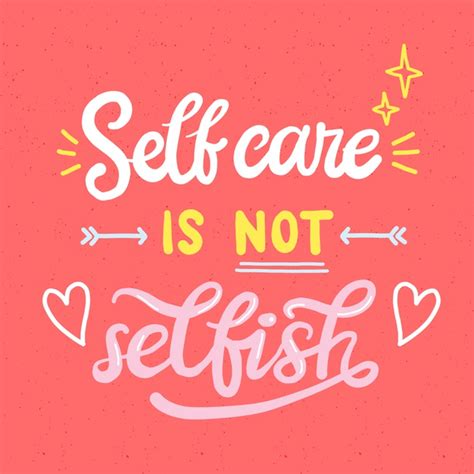 Free Self Love Lettering With Motivational Words Free Vector Nohat Cc