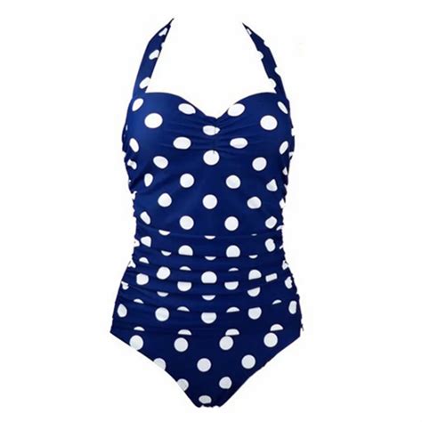 4xl plus size sexy polka dot print one piece swimsuit women retro vintage bathing suits