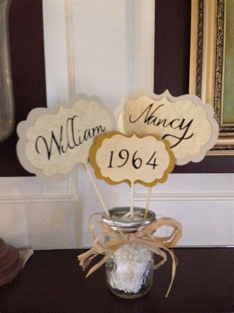 50 Table Decorations 50th Wedding Anniversary To Make The Golden Years