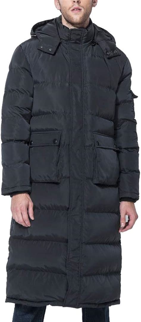 tapasimme men s winter warm down coat men packaged down puffer jacket long coat with hooded