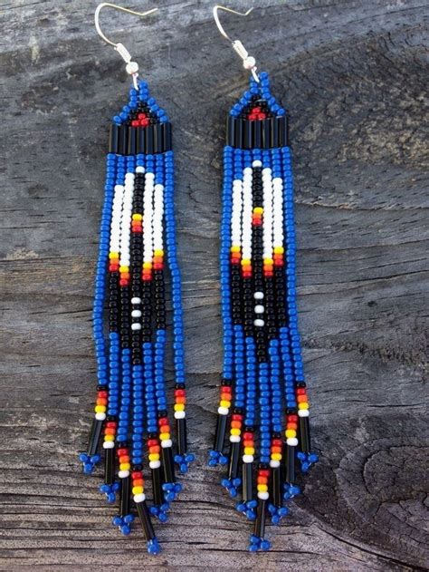 Beaded Earrings Projects Beaded Earrings Patterns Native American