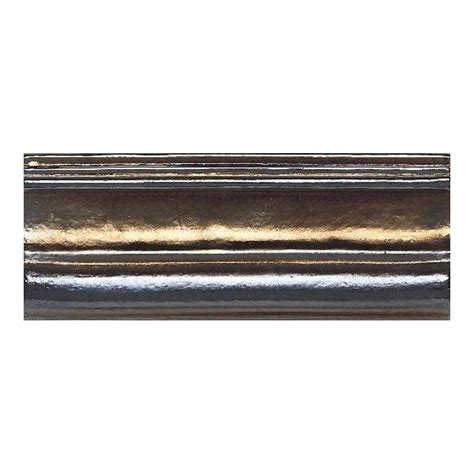Chair rail protects the wall from the backs of chairs and other furniture contact. Daltile Cristallo Glass Black Opal 3 in. x 8 in. Chair ...