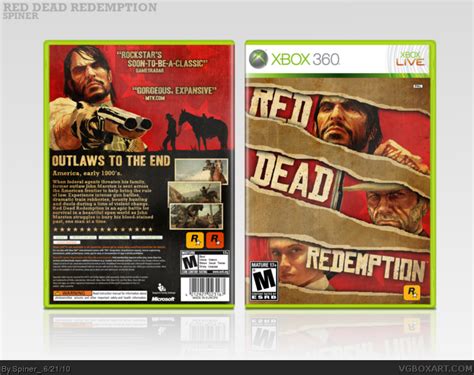 Red Dead Redemption Xbox 360 Box Art Cover By Spiner