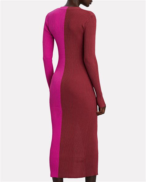 staud shoko colorblock sweater dress intermix®